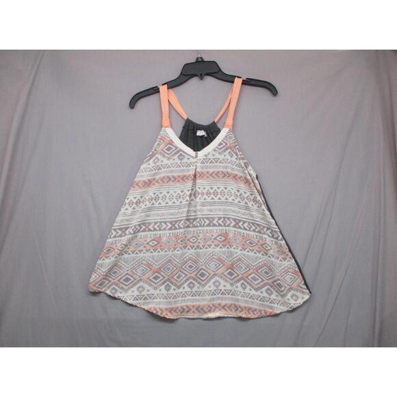 Jolt Tops - Jolt Multicolor Aztec Trendy Sleeveless Racerback Womens‎ Tank Size Medium